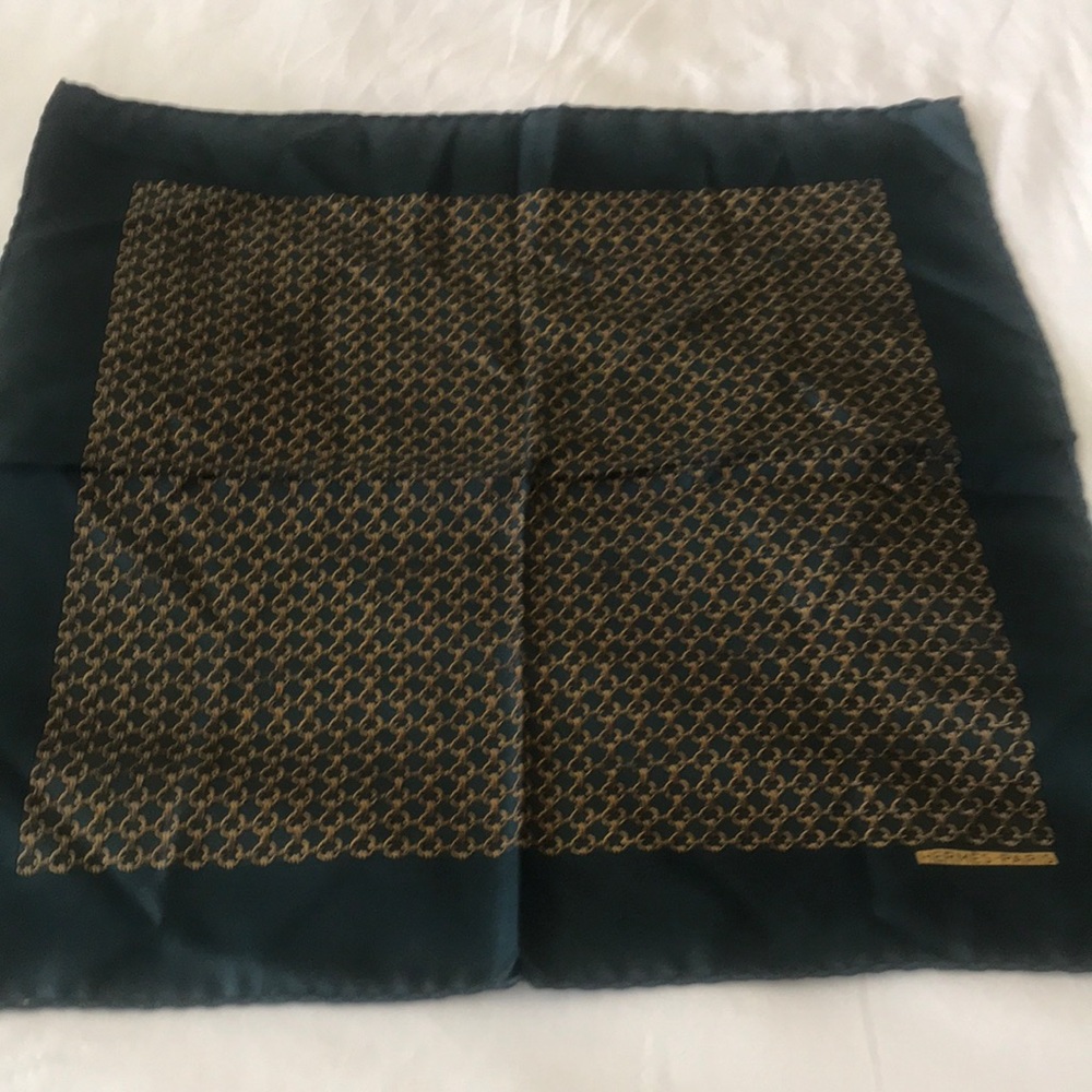 Mens Hermes silk pocket square
